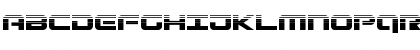 Download Gunship Halftone Regular Font Uppercase Preview