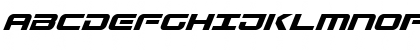 Download Gunship Italic Italic Font Uppercase Preview