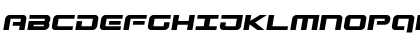 Download Gunship Semi-Italic Semi-Italic Font Uppercase Preview