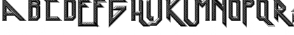 Download Heavy Metal Rocking Regular Font Uppercase Preview