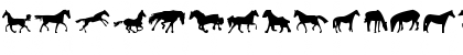 Download Horses 1 Regular Font Uppercase Preview