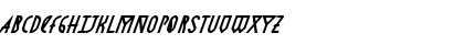 Download AstronmicaBoldItalic Regular Font Uppercase Preview