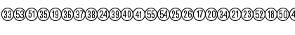 Download CatalogNumbers Regular Font Uppercase Preview