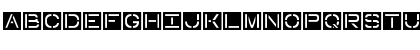 Download InvertedStencil Regular Font Uppercase Preview