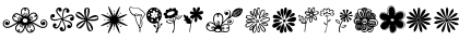 Download Janda Flower Doodles Regular Font Uppercase Preview