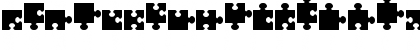 Download jigsaw pieces tfb Regular Font Uppercase Preview