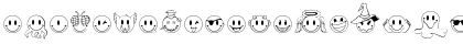Download JLS Smiles Sampler Regular Font Uppercase Preview