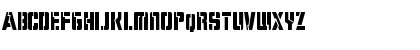Download Karen Stencil Regular Font Uppercase Preview