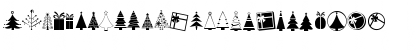 Download KG Christmas Trees Regular Font Uppercase Preview