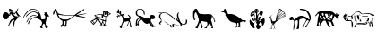 Download Cave Painting Dingbats Regular Font Uppercase Preview