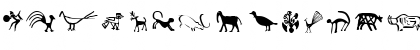 Download Cave Paintings Regular Font Uppercase Preview