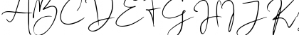 Download Audhistine Regular Font Uppercase Preview