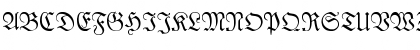 Download London Fraktura Regular Font Uppercase Preview