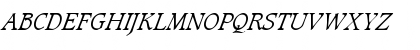 Download Caxton Light Italic LET Plain Font Uppercase Preview