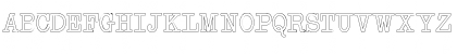Download NeoBulletin Outline Regular Font Uppercase Preview