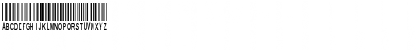 Download New Barcode Font tfb Regular Font Uppercase Preview