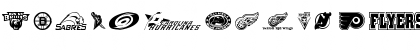 Download NHL EAST Regular Font Uppercase Preview