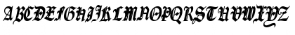 Download OldGerman BoldItalic Font Uppercase Preview