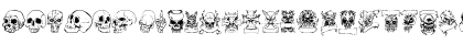 Download only skulls Regular Font Uppercase Preview