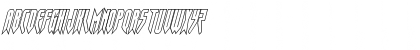 Download Opus Magnus Outline Condensed Italic Condensed Italic Font Uppercase Preview