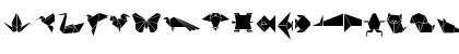 Download OrigamiBats Regular Font Uppercase Preview
