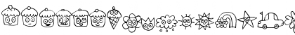 Download Pea Jelene's Doodles Regular Font Uppercase Preview