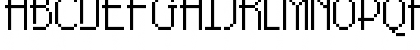 Download Pixel-Noir Skinny Caps Regular Font Uppercase Preview