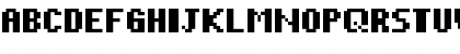 Download pixelmix bold Regular Font Uppercase Preview