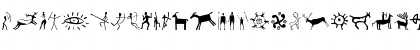 Download Prehistoric Paintings Regular Font Uppercase Preview