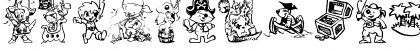 Download Ptits Pirates Regular Font Uppercase Preview