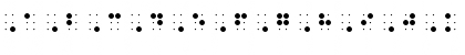 Download QBraille Regular Font Uppercase Preview