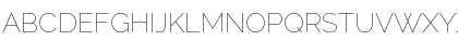 Download Raleway Thin Font Uppercase Preview