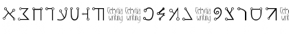 Download Celestial Writing Regular Font Uppercase Preview