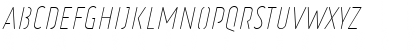 Download Ruler Stencil Thin Italic Font Uppercase Preview