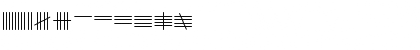 Download Tally Mark Regular Font Uppercase Preview