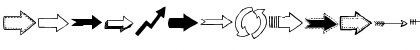 Download Tanaestel Doodle Arrows 01 Regular Font Uppercase Preview