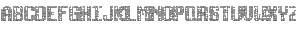 Download Tetricide BRK Regular Font Uppercase Preview