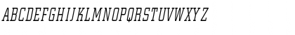 Download CenterCityCondensed Oblique Font Uppercase Preview