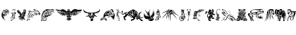 Download Tribal Animals Tattoo Designs Regular Font Uppercase Preview