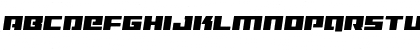 Download Turbo Charge Semi-Italic Semi-Italic Font Uppercase Preview