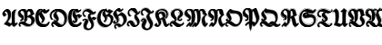 Download TypographerFraktur Contour Regular Font Uppercase Preview