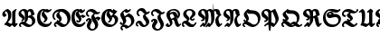Download TypographerFrakturUNZ1 Medium Font Uppercase Preview