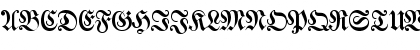 Download Walbaum Fraktur Regular Font Uppercase Preview