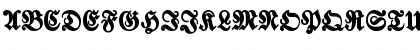 Download Walbaum Fraktur Bold Font Uppercase Preview