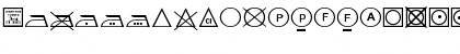Download Wash Care Symbols Classic M54 Regular Font Uppercase Preview
