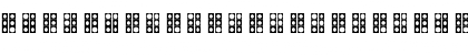 Download WLM Braille 4 Regular Font Uppercase Preview