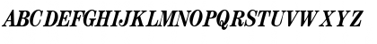 Download CenturyCondSSK BoldItalic Font Uppercase Preview
