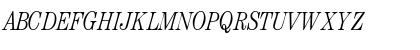 Download CenturyLightCondSSK Italic Font Uppercase Preview