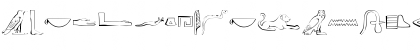 Download Ancient Egyptian Hieroglyphs Regular Font Uppercase Preview