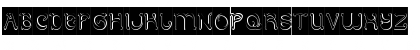 Download ARABIAN KNIGHT-Hollow-Inverse Regular Font Uppercase Preview